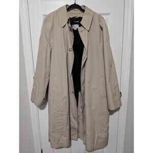 Woodmere mens trench coat 44 long EUC